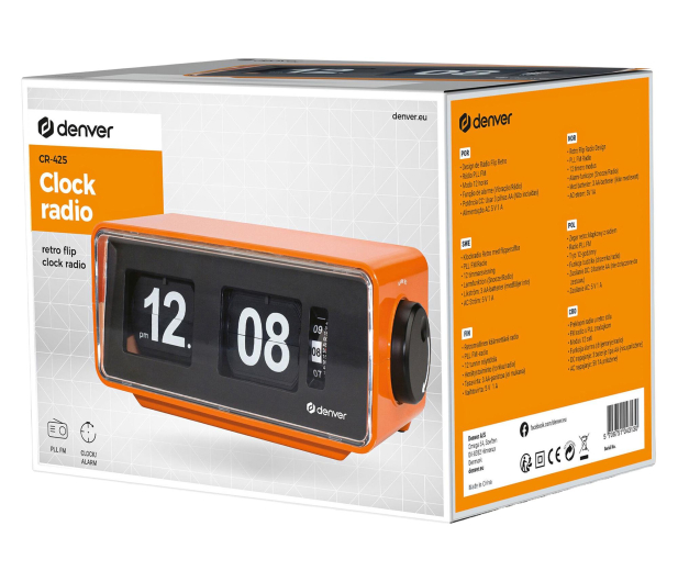 Denver Radiobudzik retro Denver CR-425 pomarańczowy - 1535096 - zdjęcie 7